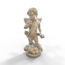 engel statue amur amor stl skulptur dekorativ druckbar valentinstag charakter kind kunst münzen abzeichen schmuck herausforderung 3d print model - Mito3D