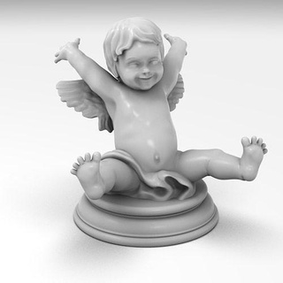 angel statuette figure decor art garden basin cherub cherubim fashion beauty statue sculpture figurine cupid decorative printing jewelry sculptures house 3d print model - Mito3D