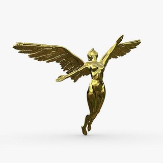melek Kadın kadın model modern 3dprintable Gabriel katı Tanrı metal yazdırılabilir baş kız altın Sanat anatomi takı kolye 3d print model - Mito3D