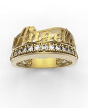 angela anel joalheria ouro presente 3d modelo gema prata brilhante angelika argolas 3d print model - Mito3D