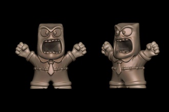 anger - insideout games-toys pixar disney angry 3dprint games toys 3d print model - Mito3D