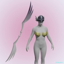 angewomon digimon cosplay arc 3dprint jeux jouets 3d print model - Mito3D