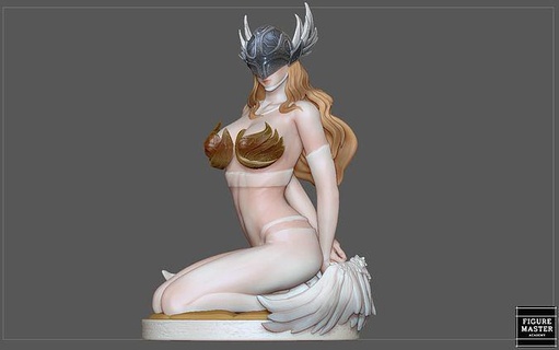 angewomon attacher up digimon fille joli ange personnage anime art sculptures 3d print model - Mito3D