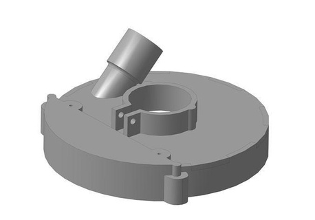 angle disk grinder fume hood 150mm 3d model fdm printing hobby diy mechanical parts 3d print model - Mito3D