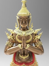 angle thai pattern - 3d printing model art full half length buddha sculptures 3d print model - Mito3D