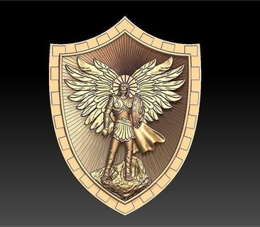Winkel Krieger Medaillon Winkelkrieger Engel Statue Flügel Fantasie Charakter griechisch Bibel Olymp uralt Helm Schmuck Anhänger 3d print model - Mito3D