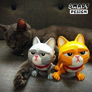 angry cat kitten lovable little animal character toy kitty animals games toys 3d print model - Mito3D