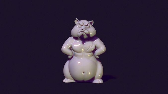 enojado hámster fuma mascota ratón tierra mamífero loro roer rata roedor animal dulce juegos juguetes 3d print model - Mito3D