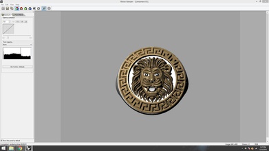 bravo leão versace anel projeto ouro marca joalheria argolas 3d print model - Mito3D