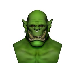 angry orc art zbrush monster statua creatura la stampa 3dprinting stampate sculture 3d print model - Mito3D
