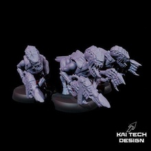 angry space alien shooter gothic statue warrior hammer war game wargame ork miniature boardgame board killteam terrain fdm resin imperial games toys 3d print model - Mito3D