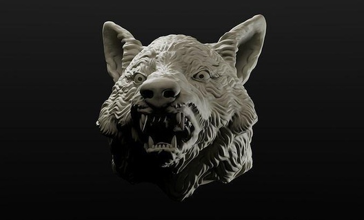 angry wolf wall hanger intended 3d printing animal sculpt wolf statue head wall husky gray creature beast sculptures printable 3d print sculpture model trophy art angry growling animal head animal head art sculpture statue head wall art wall statue wolf head  3d print model - Mito3D