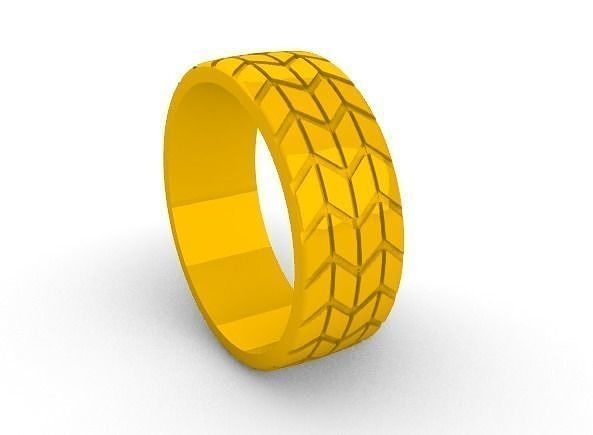 anillo de llanta rim ring sm illustration art jewell jewelri gold print achievement models symbol jewelry rings 3D print model - Mito3D