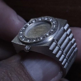 anillo sello ring jewel wedding engagement gem platinum brilliant jewellery design jewelry rings diamond silver fashion luxury gold 3d print model - Mito3D
