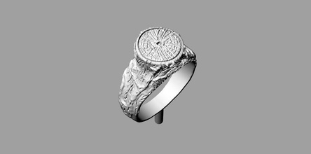 anillo tronco squillare solitario gioielleria sterlina moda oro gioiello argento anelli 3d print model - Mito3D