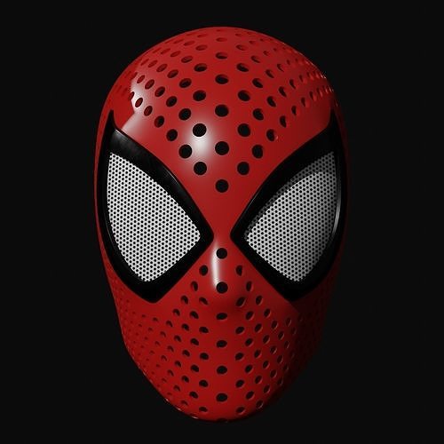 animiert spider gesichtsschale spinne requisiten cosplay budwin wunder charakter fantasie superheld held hobby diy 3D print model - Mito3D