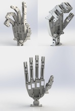animatronic hand model print printable robot 3d diy hobby robotic robotics 3d print model - Mito3D