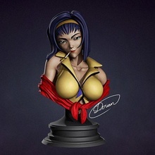 anime classics cowboy bebop - faye character manga fantasy scifi space animatedseries tvseries movies readytoprint 3dprintable bust geek games toys 3d print model - Mito3D