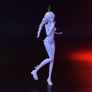 anime girl commission stl figure 3d print gifts model files file printing piece car accessories character figures custom art sculptures 3d print model - Mito3D