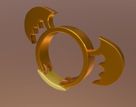 annauffe-sourie bague cosplay bijou dofus gadget 3dprint fantasy ring jewlery jewelry rings 3d print model - Mito3D