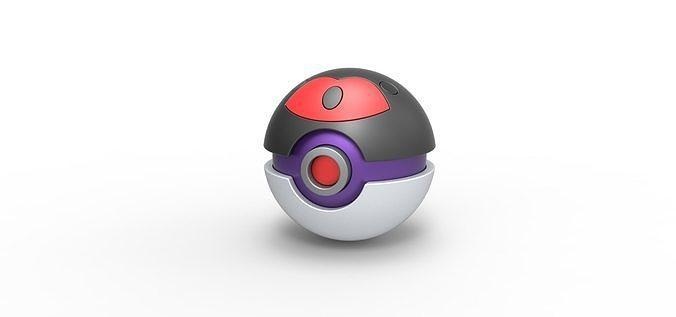 Annie top pokeball pokemon konsept konteyner anime oyuncak Yazdır yazdırılabilir annie topu hobi kendin yap 3d print model - Mito3D