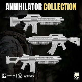 annihilator collection 3d printable files action figures gi joe military accesory toy mezco mesco marvel legends force games toys 3d print model - Mito3D
