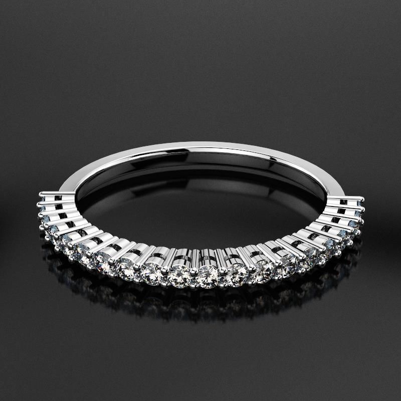 anniversary diamond ring rd0202 jewelry semi eternity ladies gold rings fashion 3D print model - Mito3D