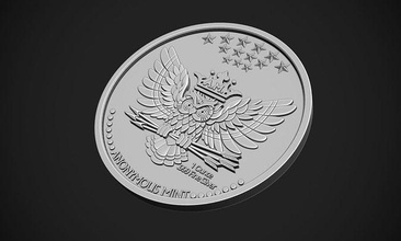 anonimo gufo bitcoin moneta crypto antico uccello fisico artefatto stampabile 3d bas sollievo arte monete distintivi 3d print model - Mito3D