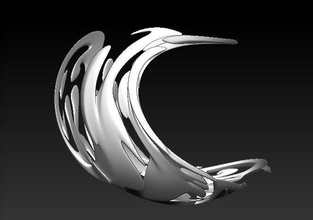 bird swan magic love eternal romantic art mathematical 3d print model - Mito3D