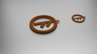 ansuz pendant jewelry fashion norse pendants 3d print model - Mito3D