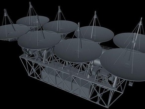 antenne adu1000 satellite radar technologie science astronomie physique 3d print model - Mito3D