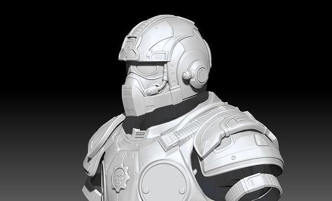 3d drucken modell getriebe of krieg anthony karminrot helm helmet zahnräder krieges antonykarmin stütze replik realistisch spielzeug spiel lebensgröße spiele spielzeuge 3D print model - Mito3D