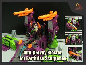 anti gravity blaster transformadores nascer terra scorponok gravidade jogos brinquedos 3d print model - Mito3D