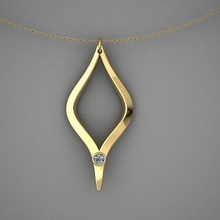 anubis colgante pendiente joyería joya oro lujo 3dprint brillante moda forma platino plata imprimible egipto colgantes 3d print model - Mito3D