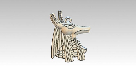 Anubis Anhänger Schmuck Gold Silber Halskette agora3djewelry 3d print model - Mito3D