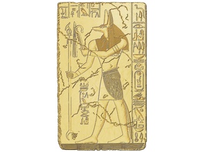 anubis dios cnc enrutador antiguo 3dprint artcam carveco alivio bajorrelieve egipto egipcio chacal decoración hogar casa arte esculturas 3d print model - Mito3D