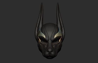 anubis helmet cosplay nature mask face portrait art halloween scary animal deco uniform toy games toys game accessories 3d print model - Mito3D