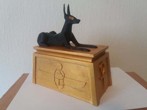 anubis shrine deckbox magic gathering egypt egyptian god mtg boardgame chest cardbox cardgames magicthegathering ancient games toys game accessories 3d print model - Mito3D