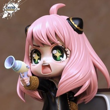 anya forjar anime forjador spyxfamilia chibi caricaturas lindo cabello rosado arte esculturas 3d print model - Mito3D