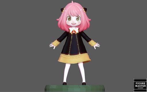 anya forger espion famille mignonne fille anime personnage 3d impression modèle art sculptures 3d print model - Mito3D