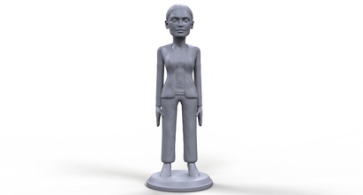 aoc stylized high quality 3d printable miniature alexandria ocasiio cortez politician president democrat candidate american leader climate change tabletop board game woman women female girl celebrity young human person games toys accessories 3d print model - Mito3D