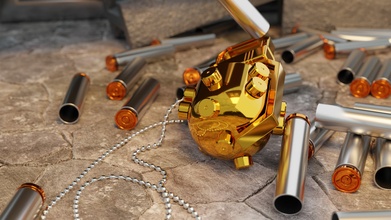 ápice legendas fusível Grenade estação 8 brinquedo ouro ativos Granada jogos brinquedos 3d print model - Mito3D