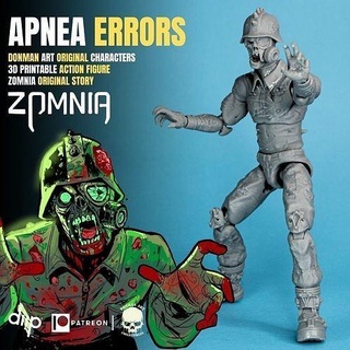 apnea errore donman arte originale 3d stampabile pieno azione figura Stampa zombie resina giocattoli gi Joe mezco meraviglia leggende Giochi 3d print model - Mito3D