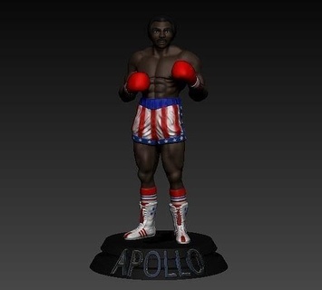 apolo Apollo credo rochoso Balboa jogos brinquedos 3d print model - Mito3D