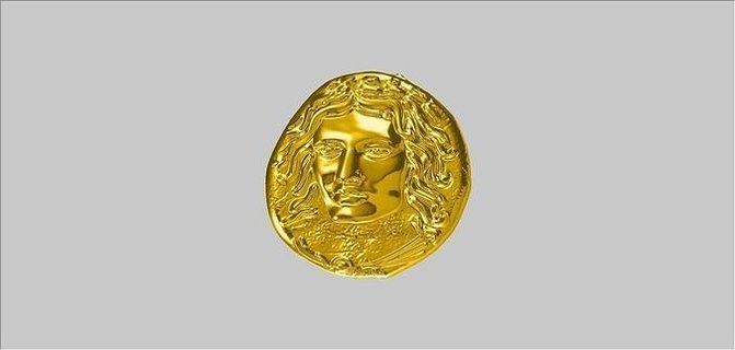 Apollon Kolye antik or art bijoux sterling symbole argent bague bijou illustration scientifique colliers 3d print model - Mito3D