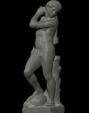 apolo michelangelo buonarroti estátua mármore 3d impressão arte esculturas 3d print model - Mito3D