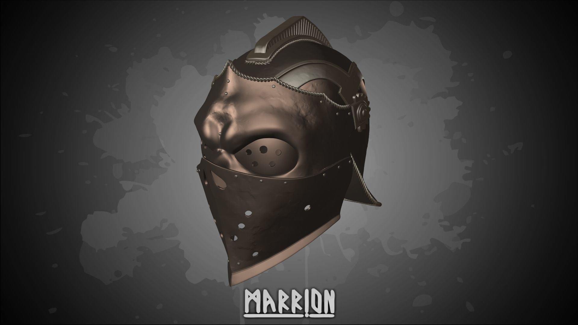 apollyon helmet honor 3d print ready forhonor 3dprint blender armor larp games fantasy toys accessories cosplay wear game 3D print model - Mito3D