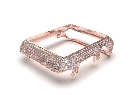 Mela Astuccio guaina 41mm lusso gioielleria diamanti personalizzato parti orologio serie 7 rolex svizzero re abbigliamento gemma oro stampabile 3d print model - Mito3D