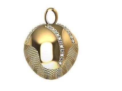 Pomme fruit stl vérifié bijoux imprimable bracelet diamant bague pendentif Collier 3d goujat prototype mode anneaux 3d print model - Mito3D