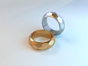 approssimata anello decorativo gioielli amore costruzione stampabile oro di diamanti geometrica argento la sterlina d'oro san valentino gioiello cupido anelli 3d print model - Mito3D